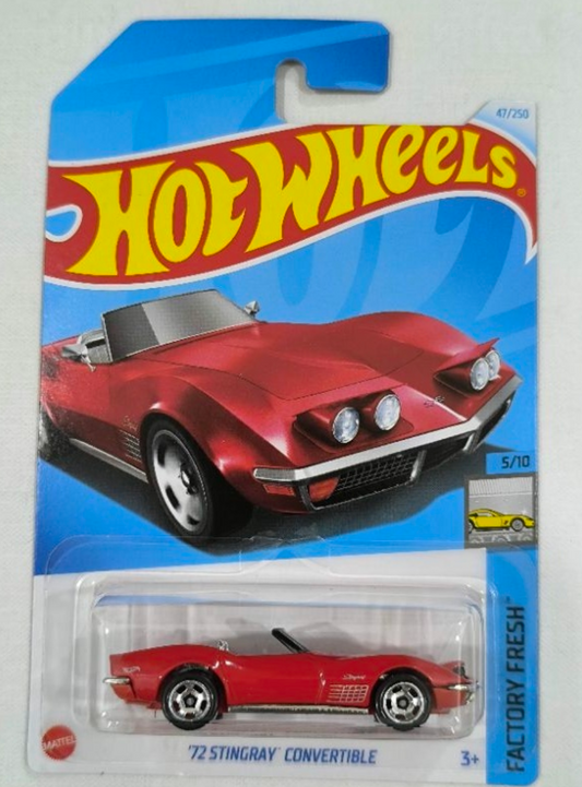 Hot Wheels 2024 #047/250 '72 Stingray Convertible, red