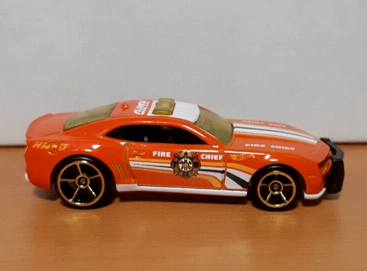 Hot Wheels 2023 #203/250 '10 Camaro SS (Fire Chief), NEW/LOOSE, orange