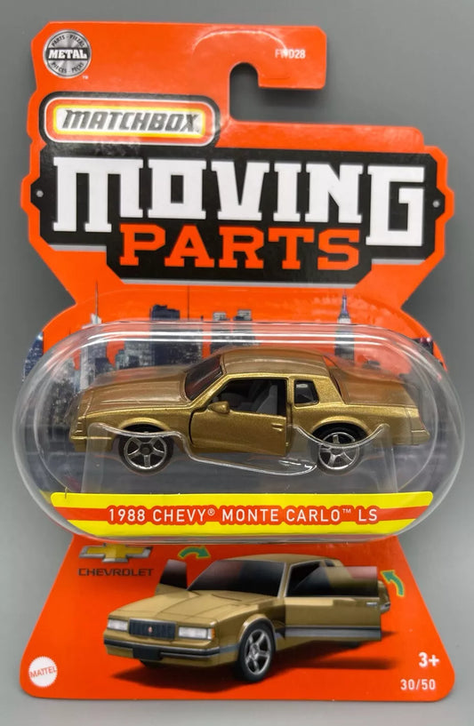 Matchbox 2022 Moving Parts 1988 Chevy Monte Carlo LS, gold