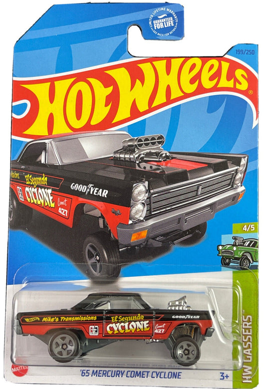 Hot Wheels 2023 #199/250 '65 Mercury Comet Cyclone, black