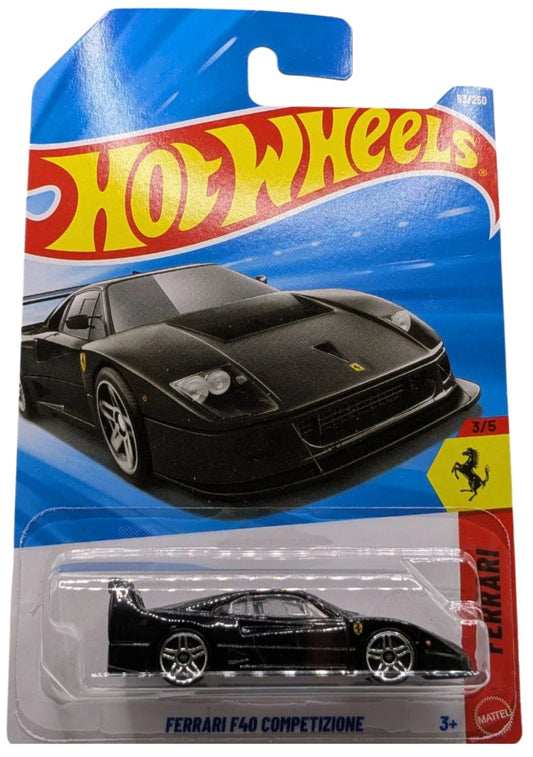 Hot Wheels 2026 #063/250 Ferrari F40 Competizione, black