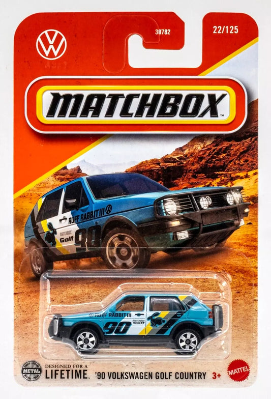 Matchbox 2025 #022/125 '90 Volkswagen Golf Country, teal