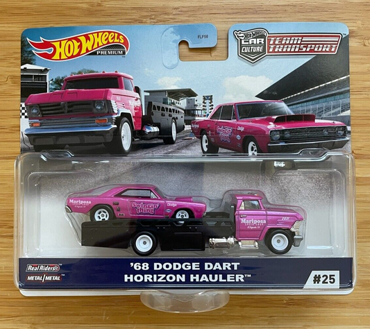 Hot Wheels Car Culture Team Transport #25 '68 Dodge Dart & Horizon Hauler