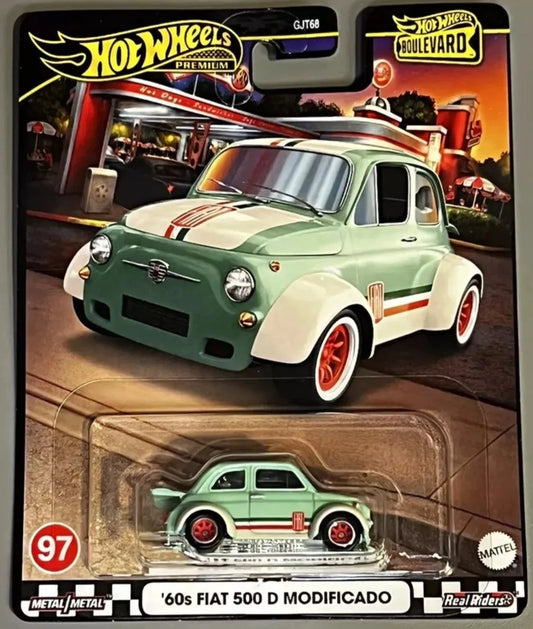 Hot Wheels 'Walmart Exclusive' Boulevard Series #97 '60 Fiat 500 D Modificado