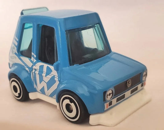 Hot Wheels 2023 #221/250 Volkswagen Golf Mk1 (Tooned), TREASURE HUNT, NEW/LOOSE, sky blue
