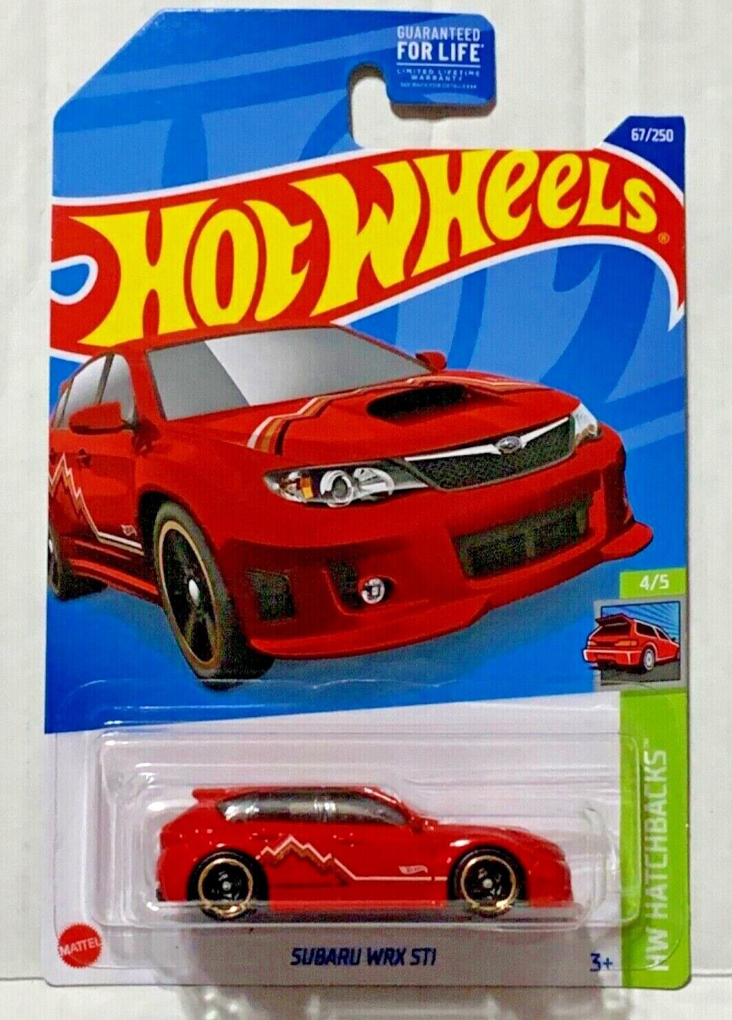 Hot Wheels 2022 #067/250 Subaru WRX STI, red