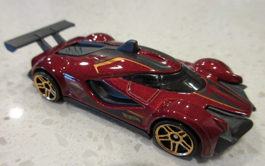 Hot Wheels 2026 #158/250, Mach Speeder, NEW/LOOSE, metalflake burgundy