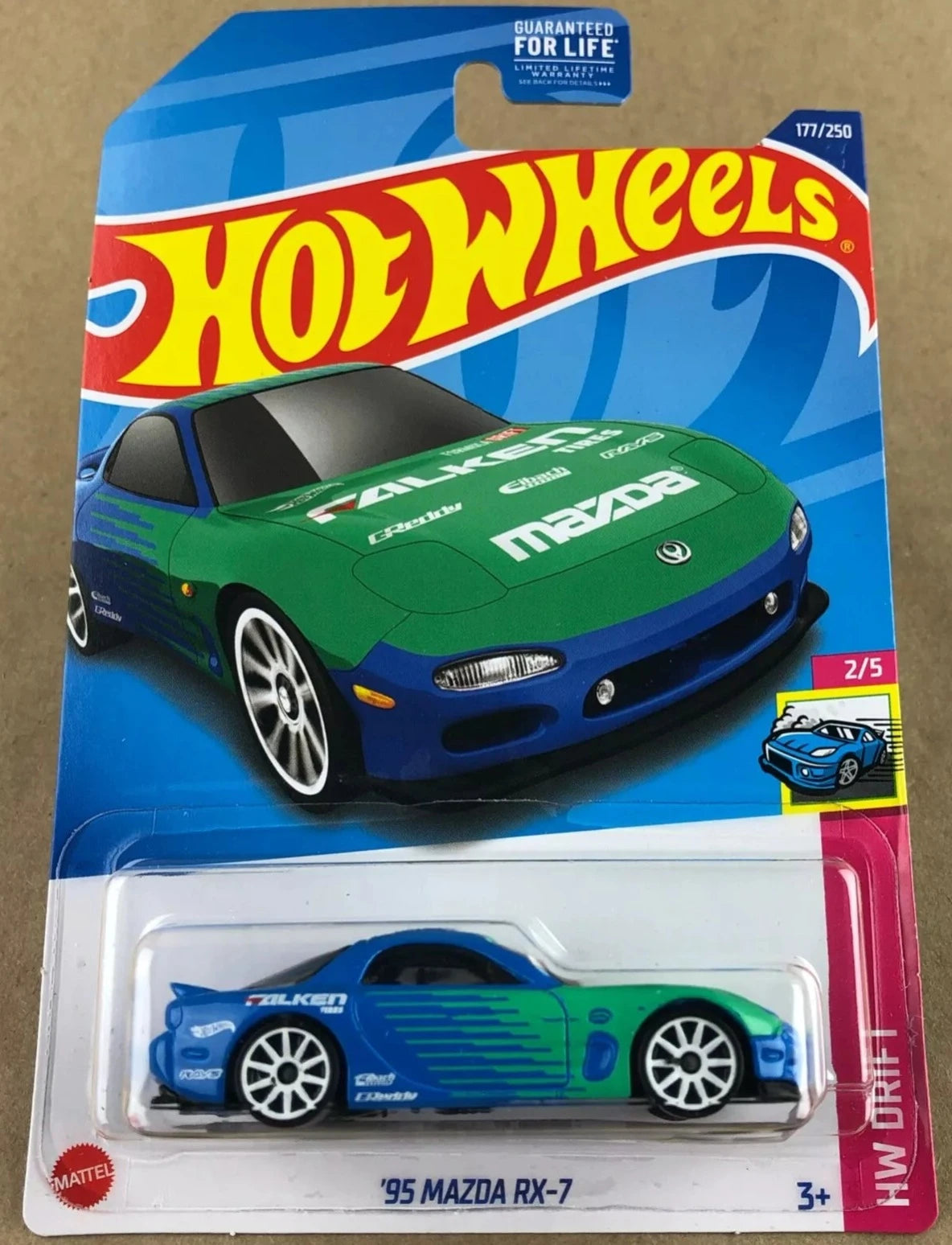 Hot Wheels 2022 #177/250 '95 Mazda RX-7, Falken livery