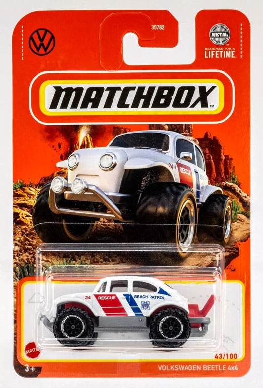 Matchbox 2024 #043/100 Volkswagen Beetle 4x4, white