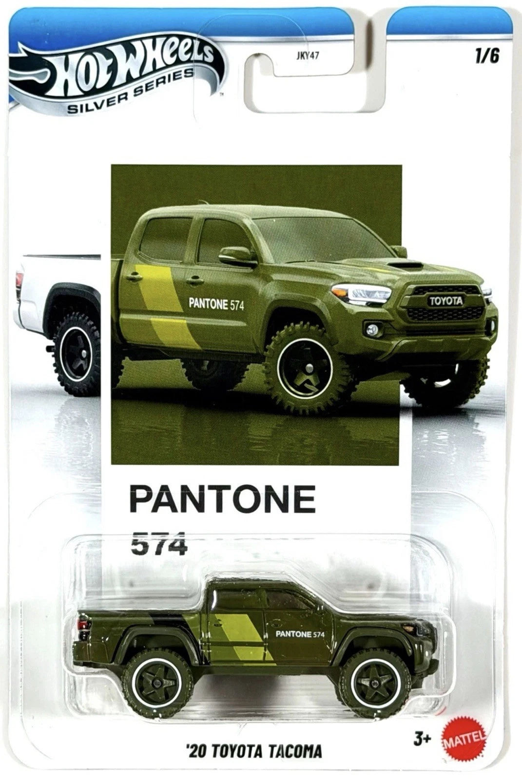 Hot Wheels 2026 Pantone Mix 2 1/6, '20 Toyota Tacoma, earthy forest gloom