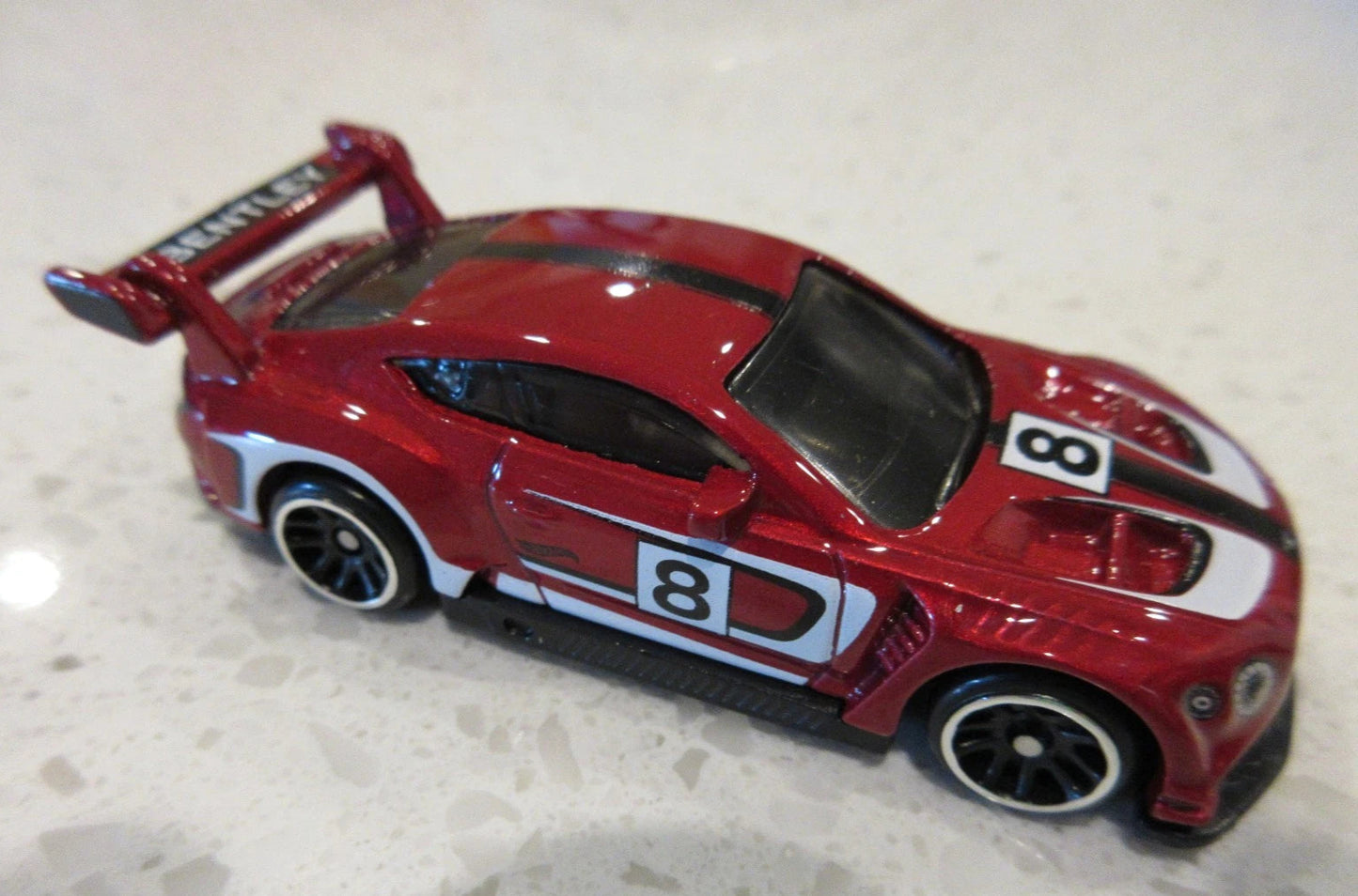 Hot Wheels 2024 Euro Themed 6-pack Exclusive Bentley Continental GT3, NEW/LOOSE, dark red