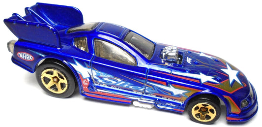 Hot Wheels 2023 #140/250 Mustang NHRA Funny Car, NEW/LOOSE, blue