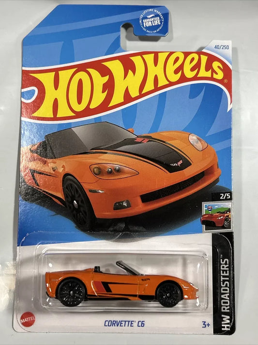 Hot Wheels 2024 #040/250 Corvette C6 Convertible, orange