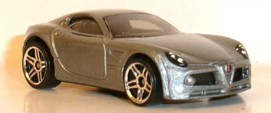 Hot Wheels 2021 Multipack Exclusive Alfa Romeo 8C Competizione, NEW/LOOSE, metalflake silver