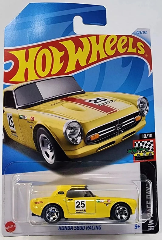 Hot Wheels 2024 #209/250 Honda S800 Racing, yellow