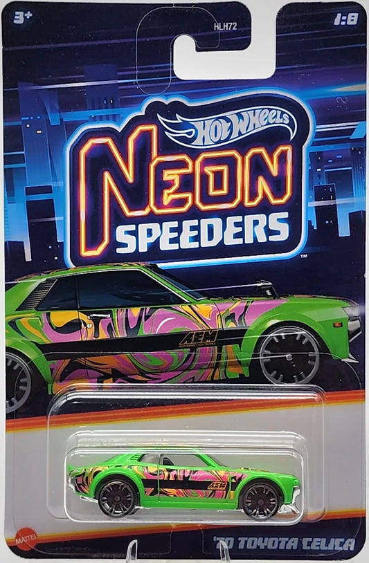 Hot Wheels 2024 Neon Speeders Mix A 1/8 '70 Toyota Celica, green