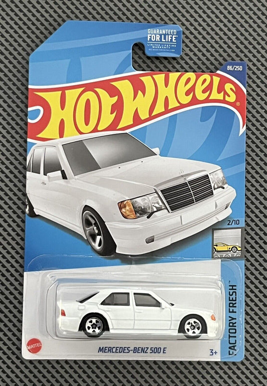 Hot Wheels 2022 Dollar General Exclusive Mercedes-Benz 500 E, white