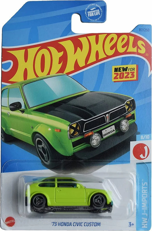 Hot Wheels 2023 #117/250 '73 Honda Civic Custom, green
