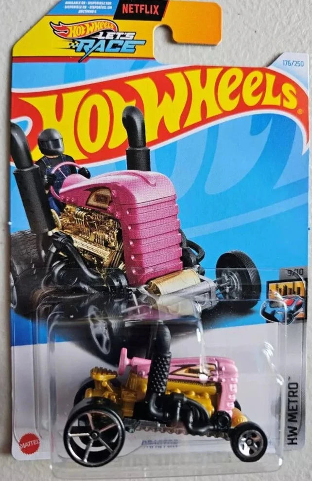 Hot Wheels 2024 #176/250 Dragtor, pink
