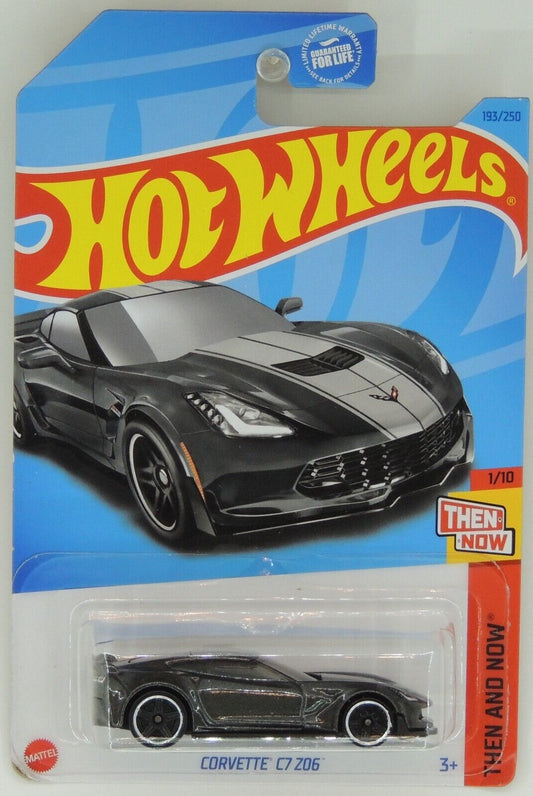 Hot Wheels 2023 #193/250 Corvette C7 Z06, metalflake dark grey