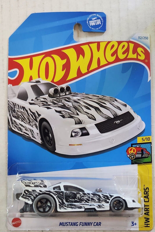 Hot Wheels 2024 #112/250 Mustang Funny Car, white
