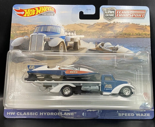 Hot Wheels Car Culture Team Transport #49 HW Classic Hydroplane & Speed Waze