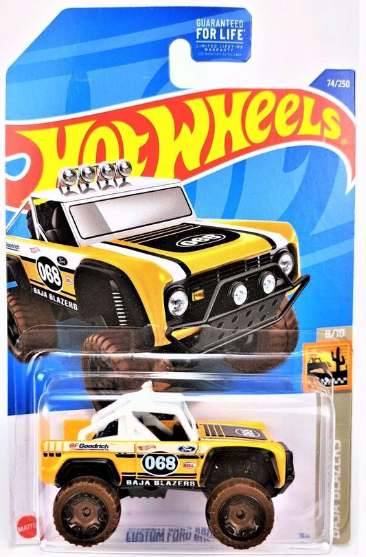 Hot Wheels 2022 Dollar General Exclusive Custom Ford Bronco, yellow