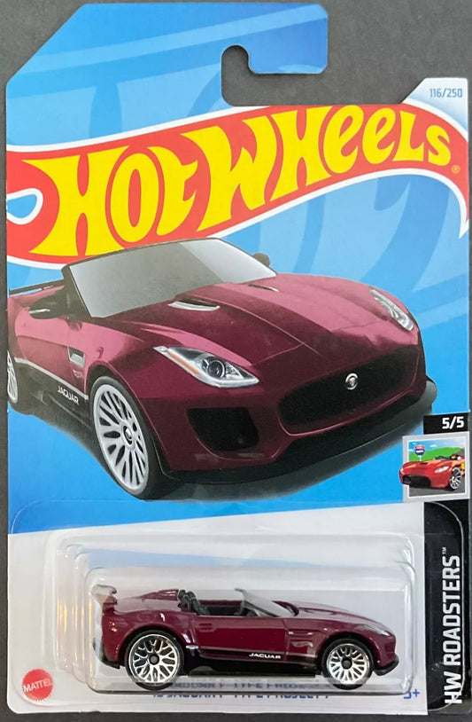 Hot Wheels 2024 #116/250 '15 Jaguar F-Type Project 7, dark purple