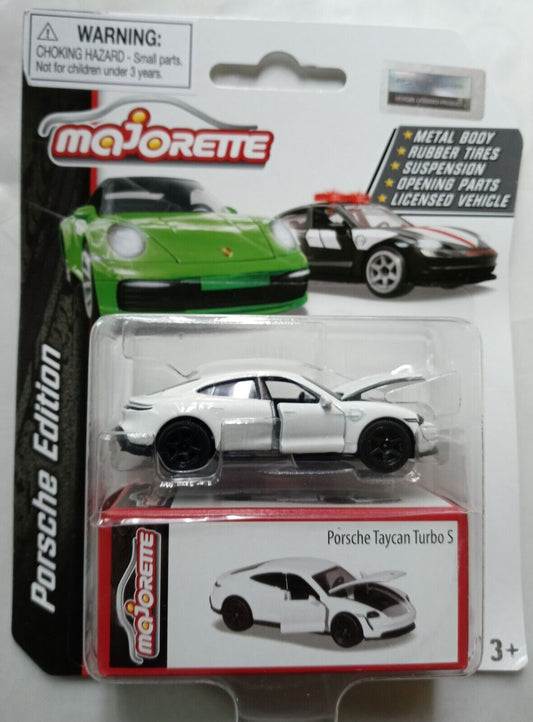 Majorette Porsche Edition Taycan Turbo S, white