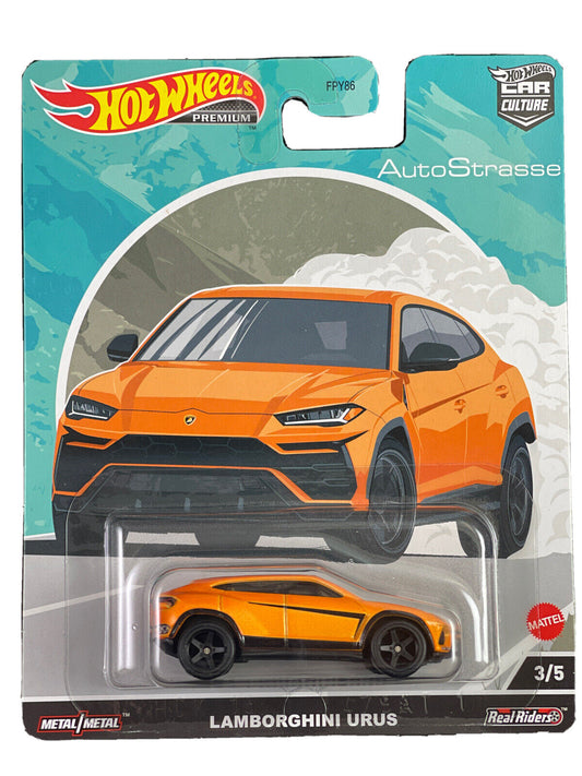 Hot Wheels Premium 2023 AutoStrasse 3/5 Lamborghini Urus, orange