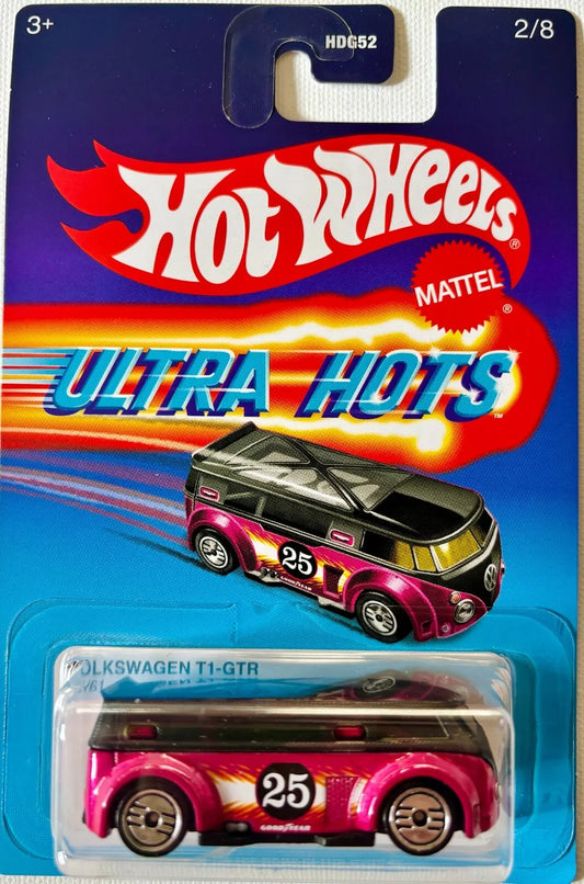 Hot Wheels 2025 Ultra Hots Mix A 2/8 Volkswagen T1-GTR, spectraflame pink