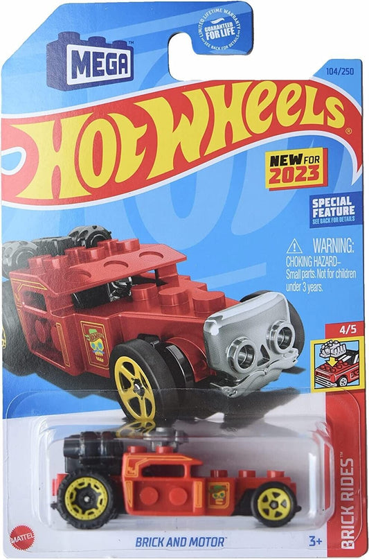 Hot Wheels 2023 #104/250 Brick and Motor, red
