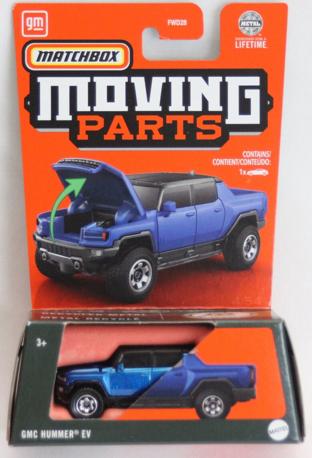 Matchbox 2023 Moving Parts GMC Hummer EV, blue