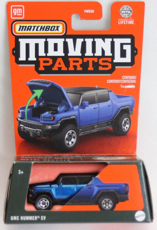 Matchbox 2023 Moving Parts GMC Hummer EV, blue