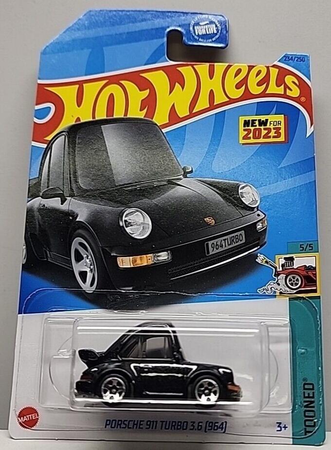 Hot Wheels 2023 #234/250 Porsche 911 Turbo 3.6 (964), black