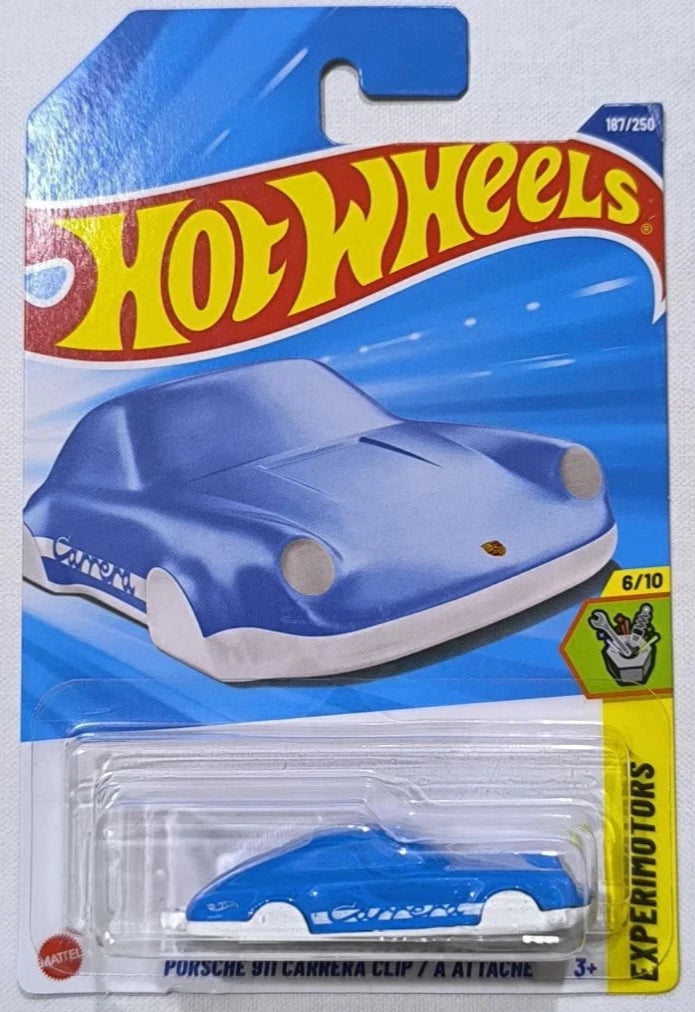 Hot Wheels 2025 #187/250 Porsche 911 Carrera Clip, blue