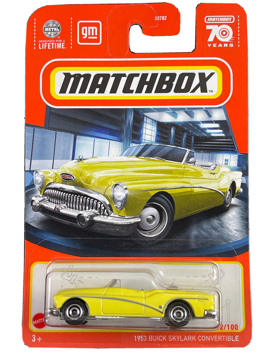 Matchbox 2023 #032/100 1953 Buick Skylark Convertible, yellow