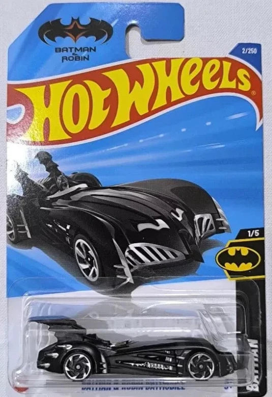 Hot Wheels 2025 #002/250 Batman & Robin Batmobile, black