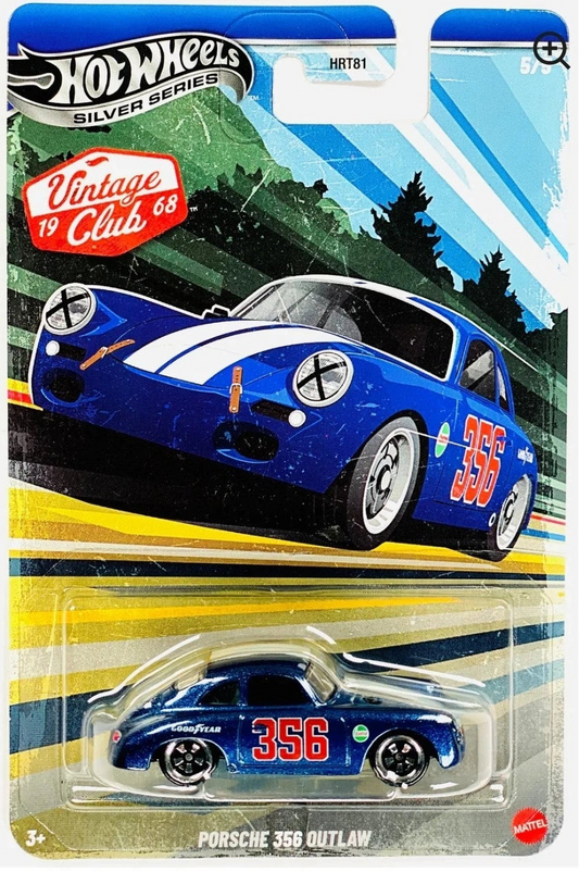 Hot Wheels 2026 Vintage Club Grand Prix 5/5, Porsche 356 Outlaw, blue