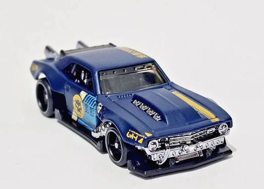 Hot Wheels 2023 #228/250 Custom '68 Camaro, NEW/LOOSE, matte "moody" blue