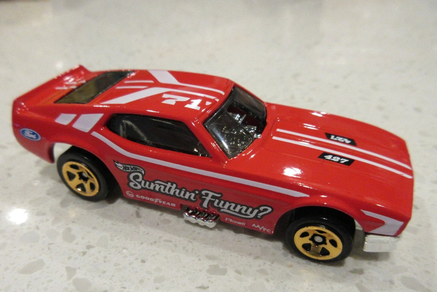 Hot Wheels 2025 #175/250 '71 Mustang Funny Car, NEW/LOOSE, red