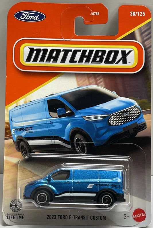 Matchbox 2026 #036/125, 2023 Ford E-Transit Custom, blue