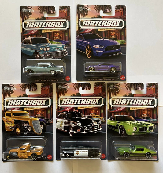 Matchbox 2026 Local Cruisers Set, All 5 Vehicles
