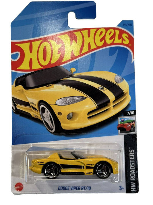 Hot Wheels 2023 #131/250 Dodge Viper RT/10, yellow
