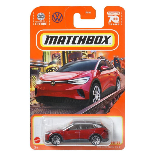 Matchbox 2023 #096/100 Volkswagen EV 4, dark red
