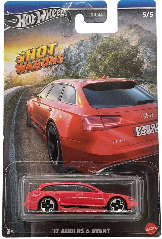 Hot Wheels 2024 Hot Wagons 5/5 '17 Audi RS 6 Avant, red