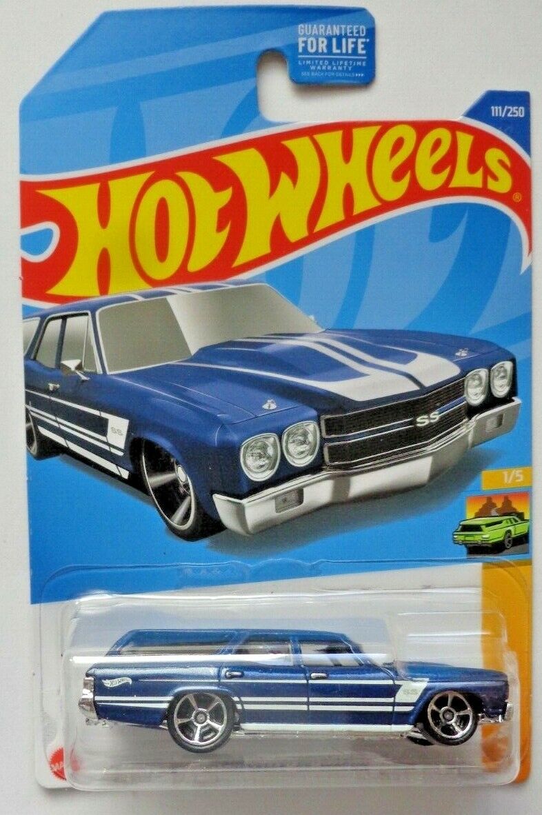 Hot Wheels 2022 #111/250 '70 Chevelle SS Wagon, multiple color options