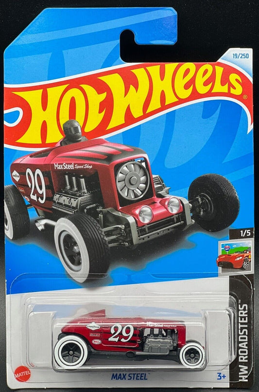 Hot Wheels 2024 #019/250 Max Steele, metalflake red