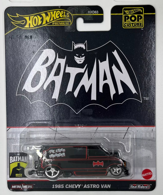Hot Wheels 2024 Pop Culture Mix 5, 1985 Chevy Astro Van (Batman), black