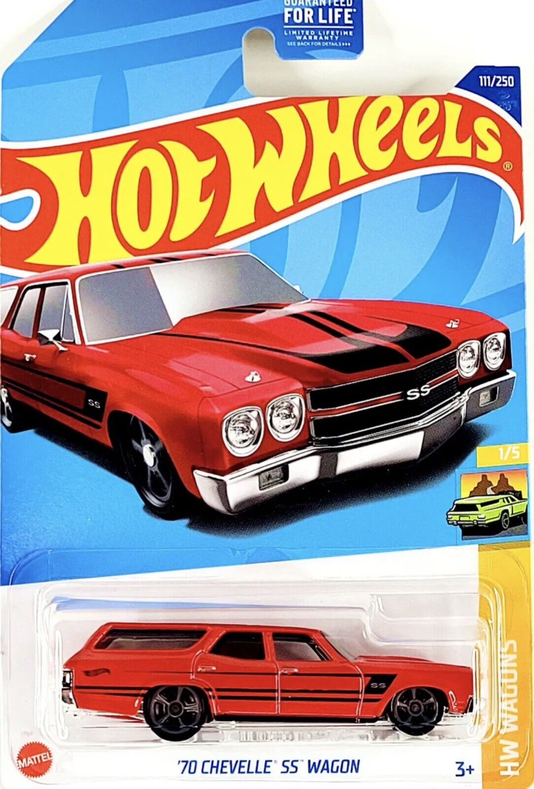 Hot Wheels 2022 #111/250 '70 Chevelle SS Wagon, multiple color options